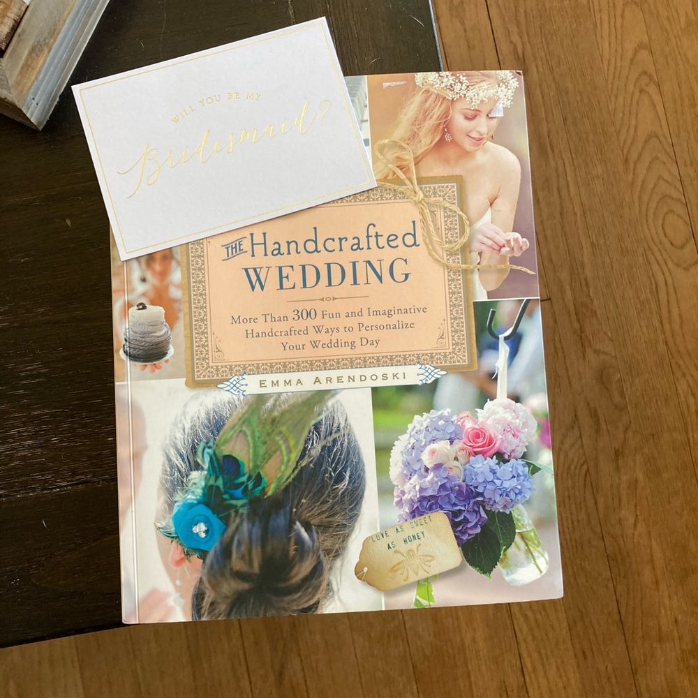 DIY wedding book and bridesmaids proposal cards